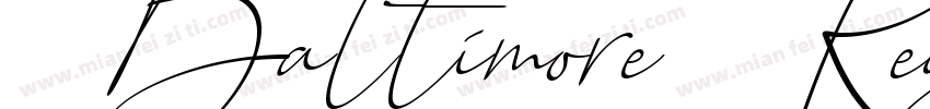 Baltimore Regular字体转换
